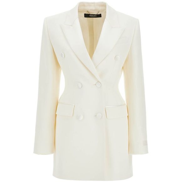VERSACE Jackets & Blazers - Versace Long Hourglass-Shaped Smoking Jacket Women